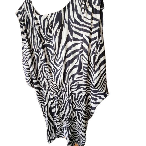 SHOWGIRL playsuit slinky animal print size 8 - Picture 5 of 11